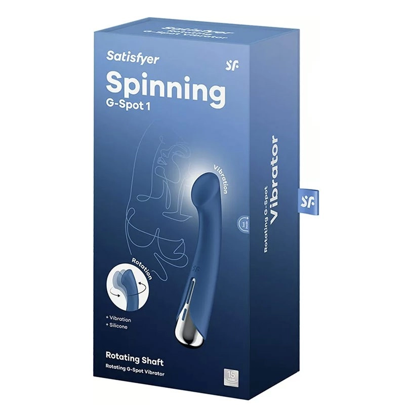 Vibromasseur rotatif point G  - Satisfyer Spinning G-Spot (Bleu)