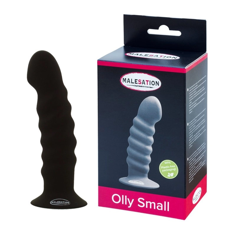 Dildo anal en silicone Olly Small Noir - Malesation