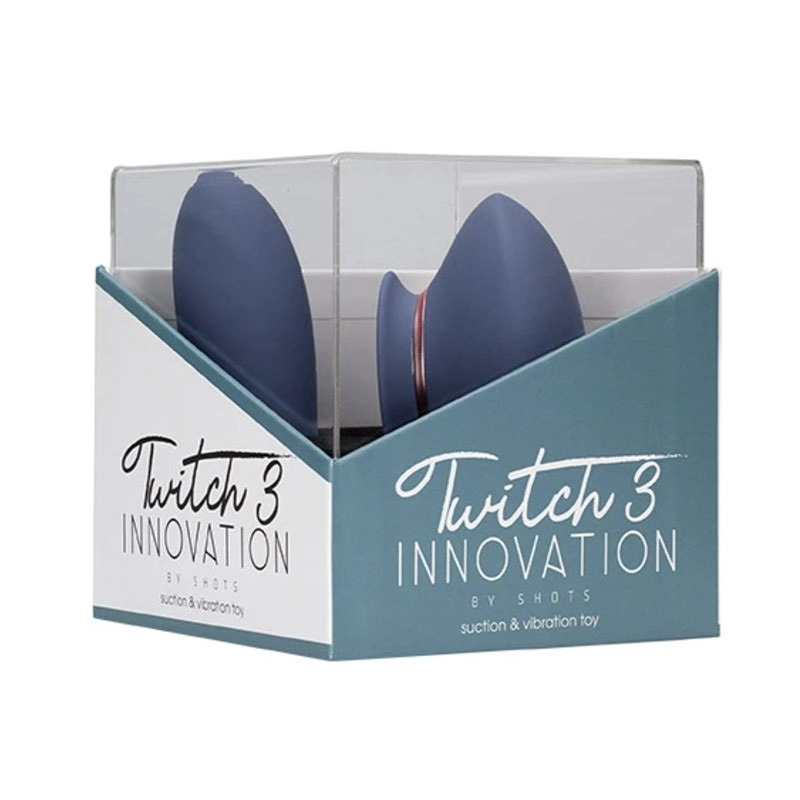Stimolatore clitorideo - Twitch 3 Innovation (aspirazione+vibrazione) - Blu