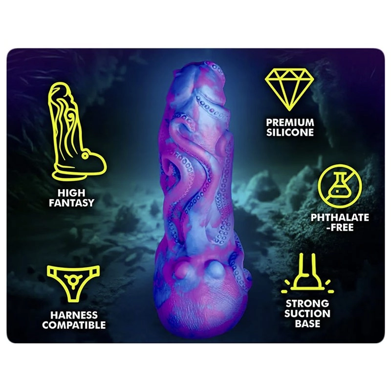 Dildo alieno Octophallus 17,5 cm - Cazzi Creature