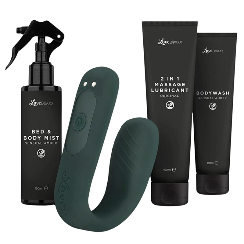 Set per coppie (4 pezzi) - LoveBoxxx Momenti Insieme Ambra Sensuale