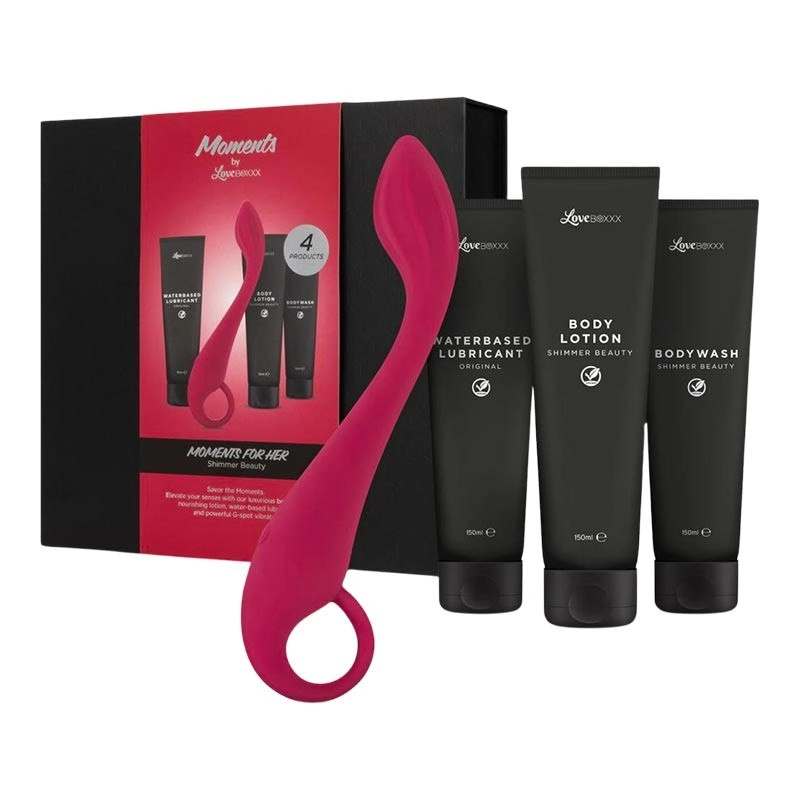 Coffret coquin pour Elle (4 pcs) - LoveBoxxx Moments For Her Shimmer Beauty