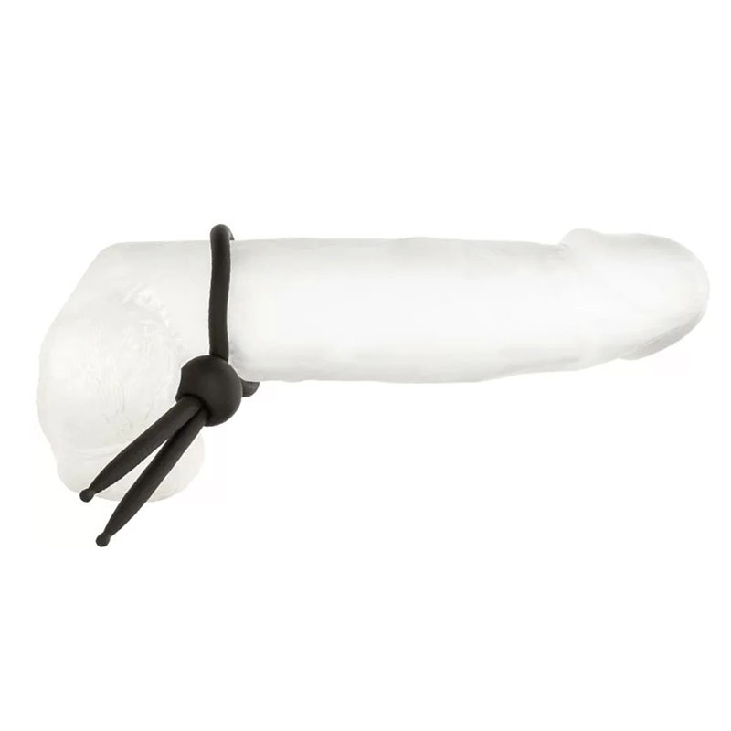 Anneau pénien ajustable Alpha Ring Lasso (Noir) - CalExotics