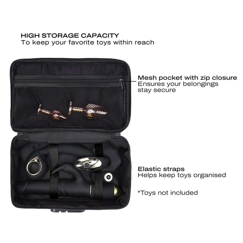 Scatola per giocattoli sessuali blu petrolio - Dorcel Discreet Box