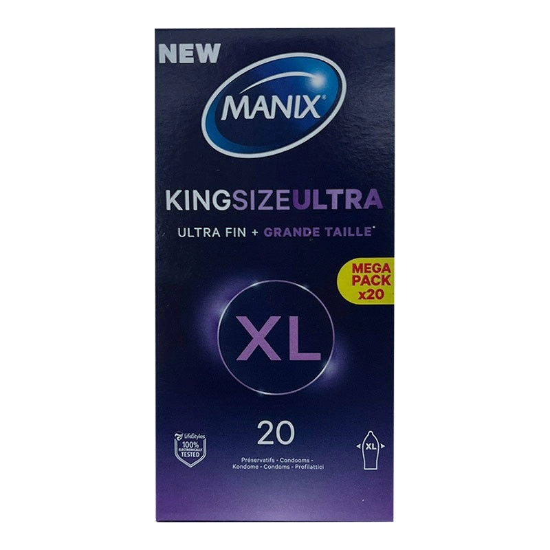 Manix King Size Ultra (20 Préservatifs)
