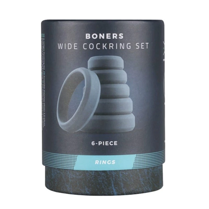 Anelli per il pene in silicone (confezione da 6) - Boners