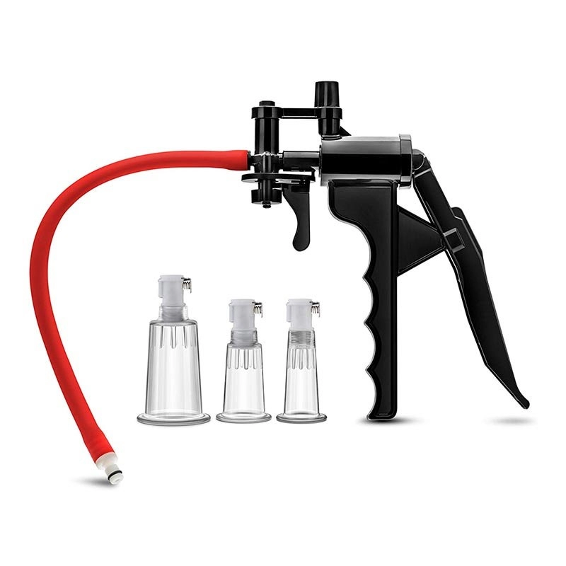 Pompa per capezzoli e clitoride con 3 cilindri di aspirazione - Temptasia