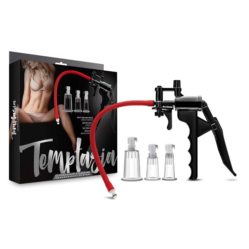 Pompa per capezzoli e clitoride con 3 cilindri di aspirazione - Temptasia