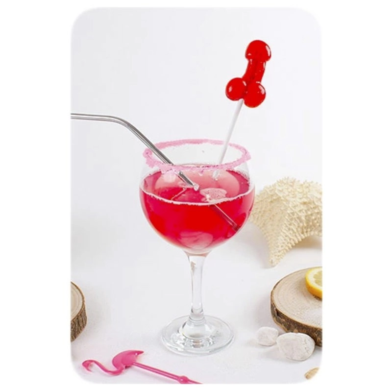 Penisförmiger Schnuller mit Alkohol Daiquiri mit Erdbeergeschmack - Secret Play