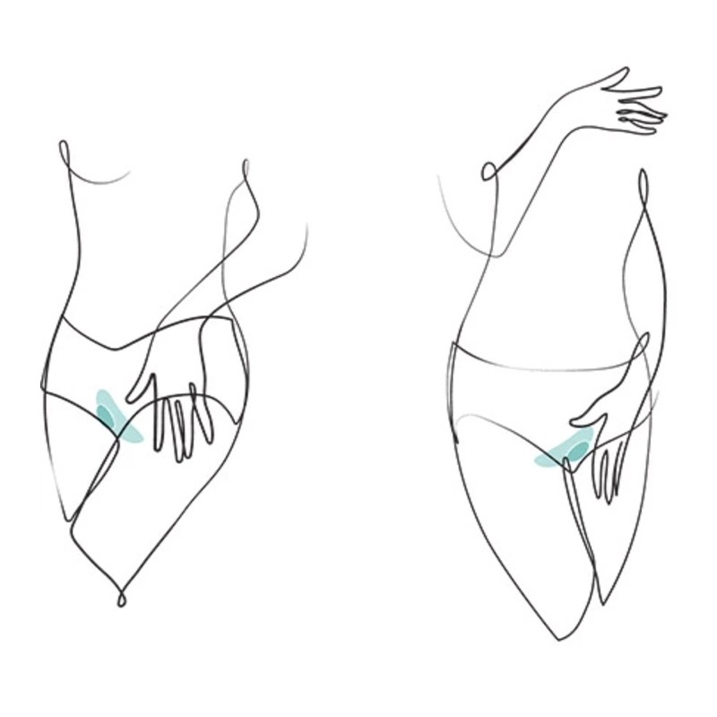 Stimulateur clitoridien vibrant et clipsable We-Vibe Moxie Plus - Turquoise