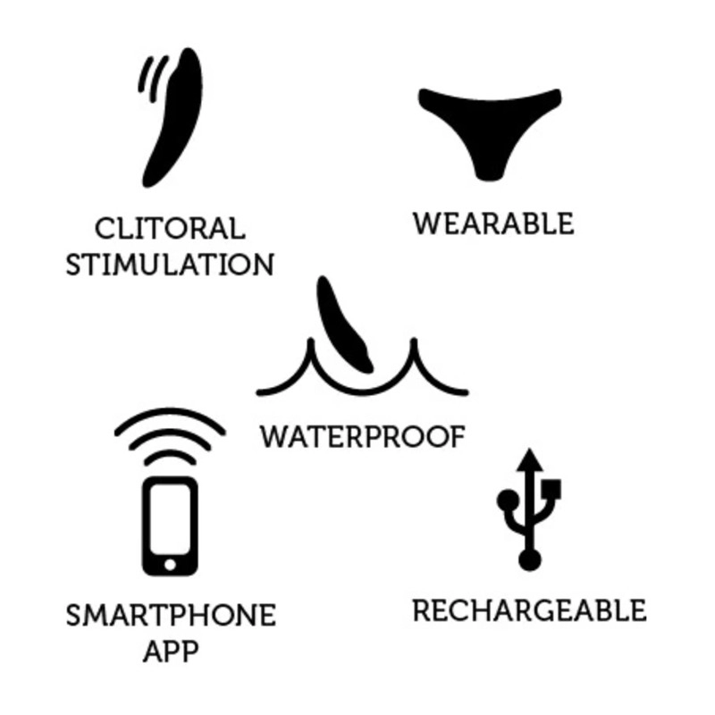 Stimulateur clitoridien vibrant et clipsable We-Vibe Moxie Plus - Turquoise