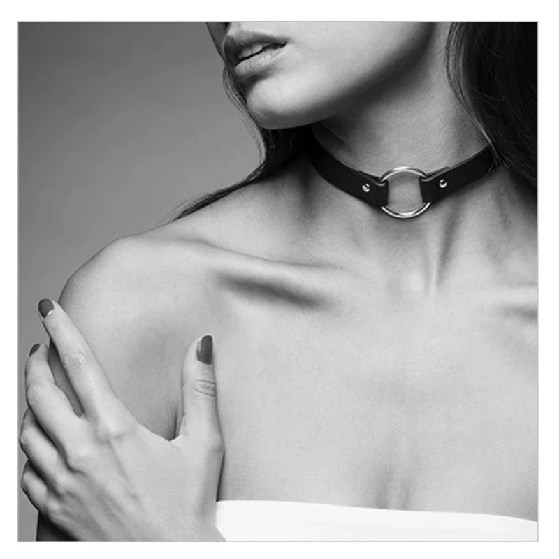 Collier BDSM (noir) - Bijoux Indiscrets Maze