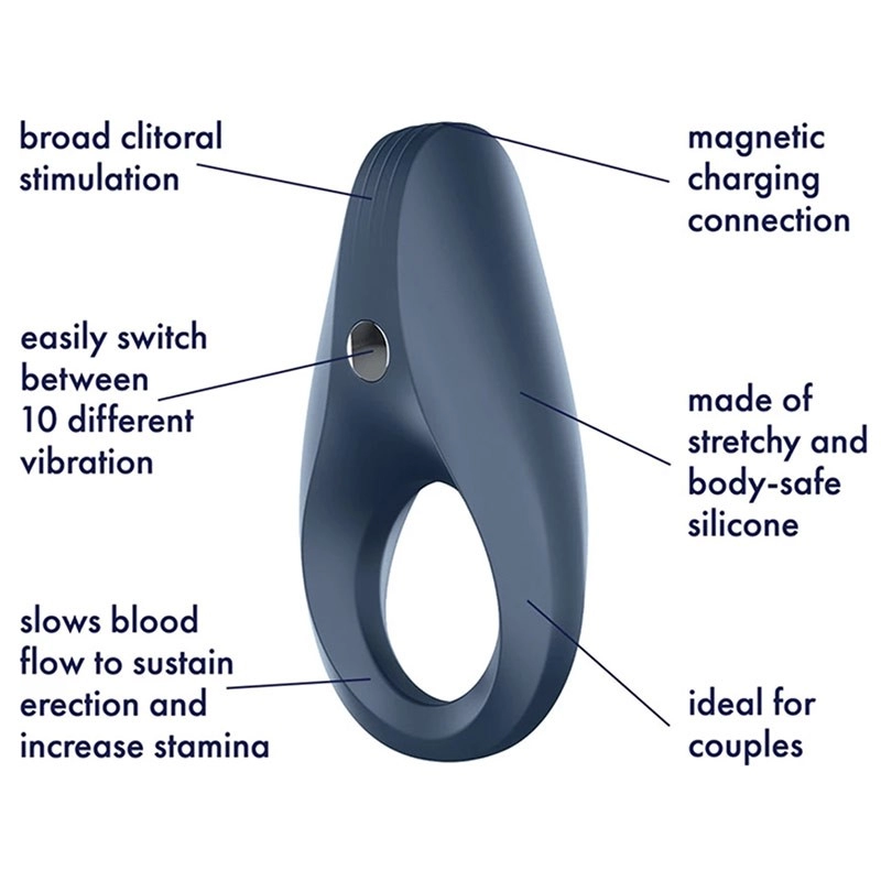 Anneau pénien vibrant - Satisfyer Rocket Ring