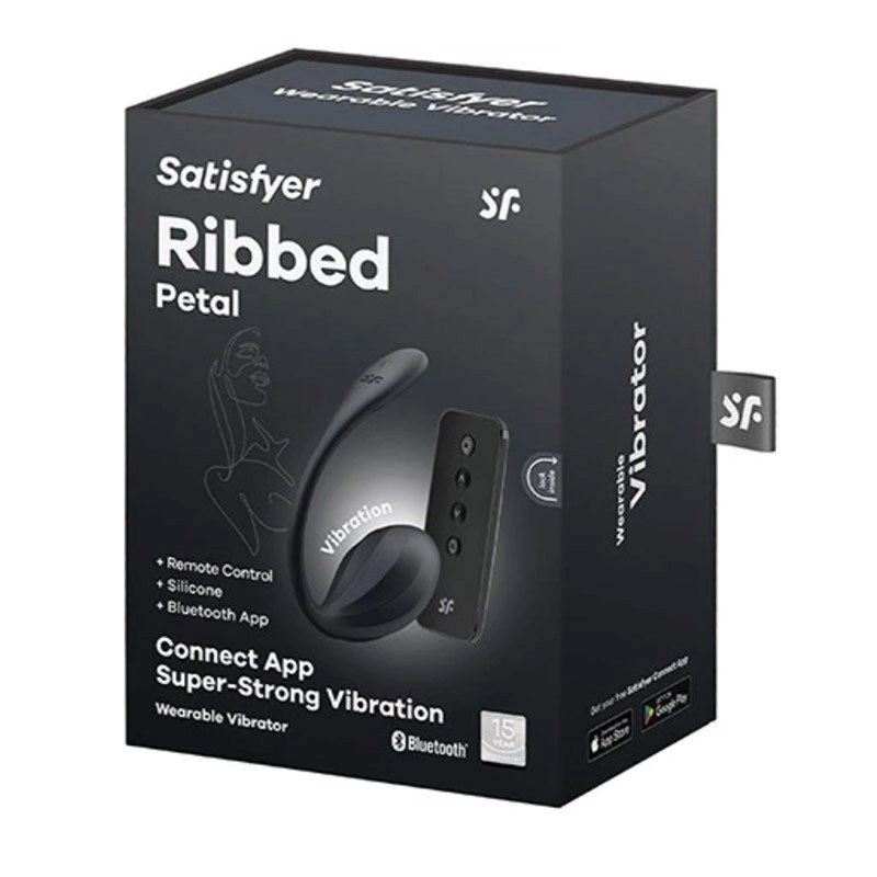 Connected vibrating egg - Satisfyer Ribbed Petal