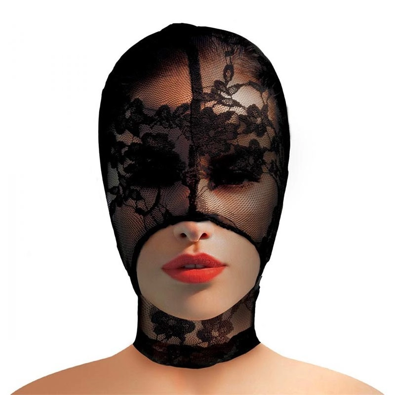 Cagoule en dentelle 1 ouverture - Master Series Lace Seduction