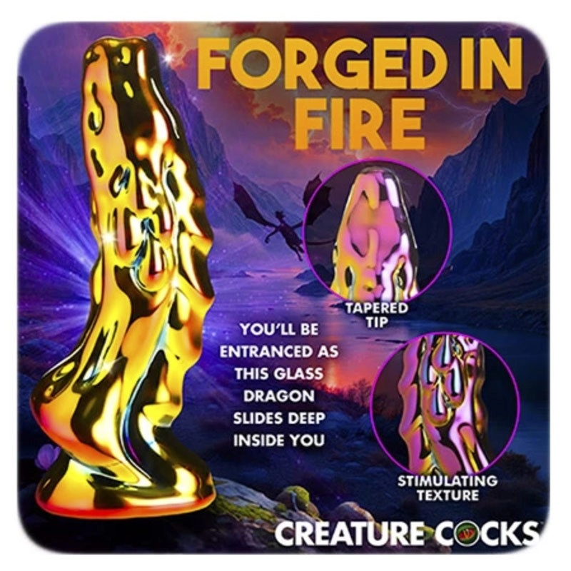 Dildo Dragon Glass 14.5 cm - Creature Cocks