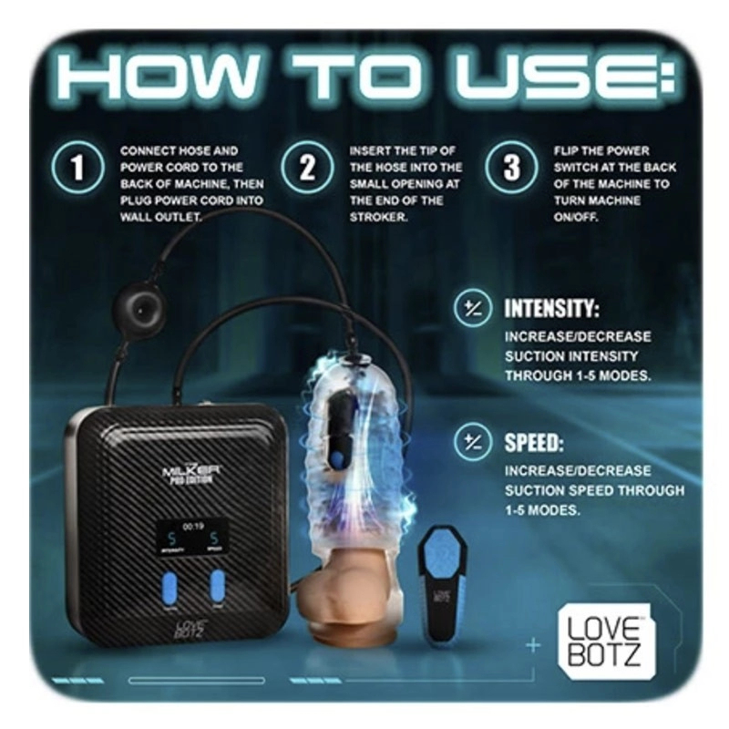 Guaina vibrante per masturbazione ad aspirazione - The Milker Stamina