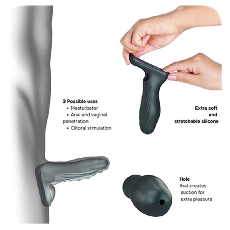 ManWan Ryzer penis case and masturbator - Petrol blue