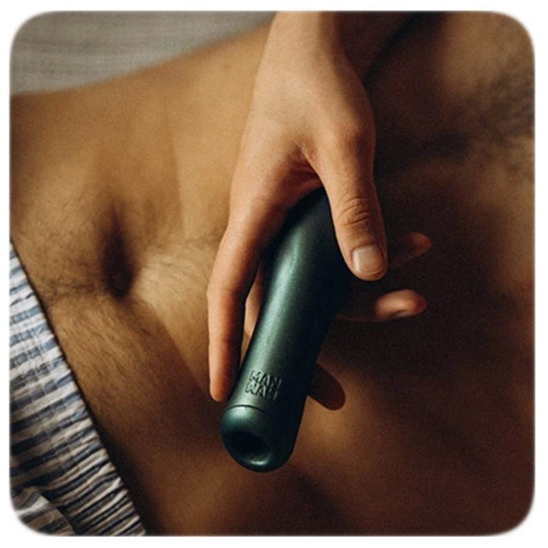 ManWan Ryzer penis case and masturbator - Petrol blue