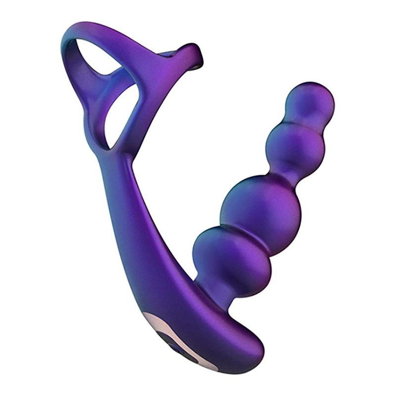 Penis ring & rotating anal rosary - Hueman Stellar Force