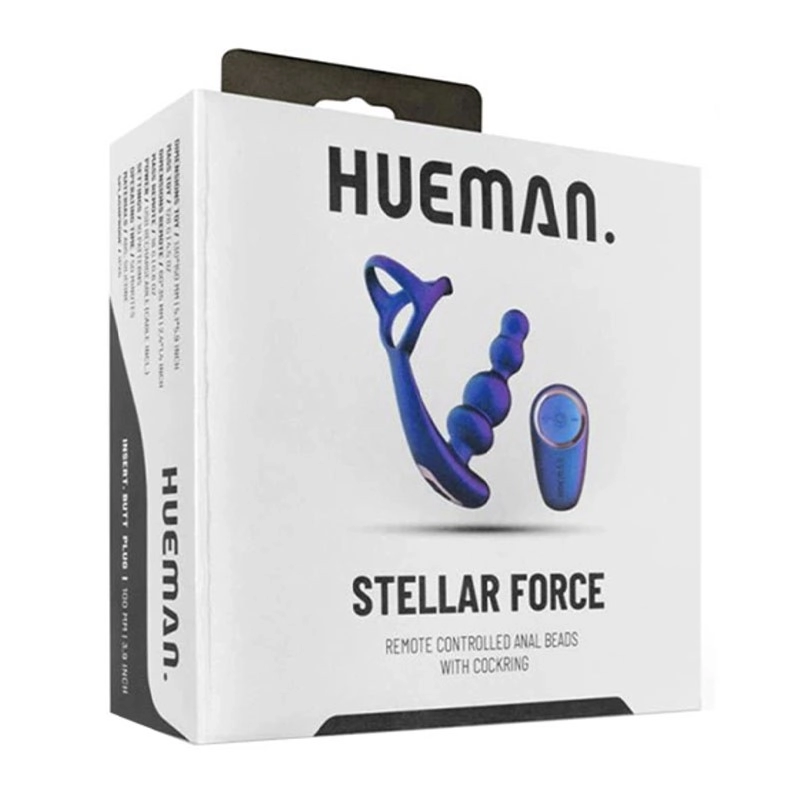 Penis ring & rotating anal rosary - Hueman Stellar Force