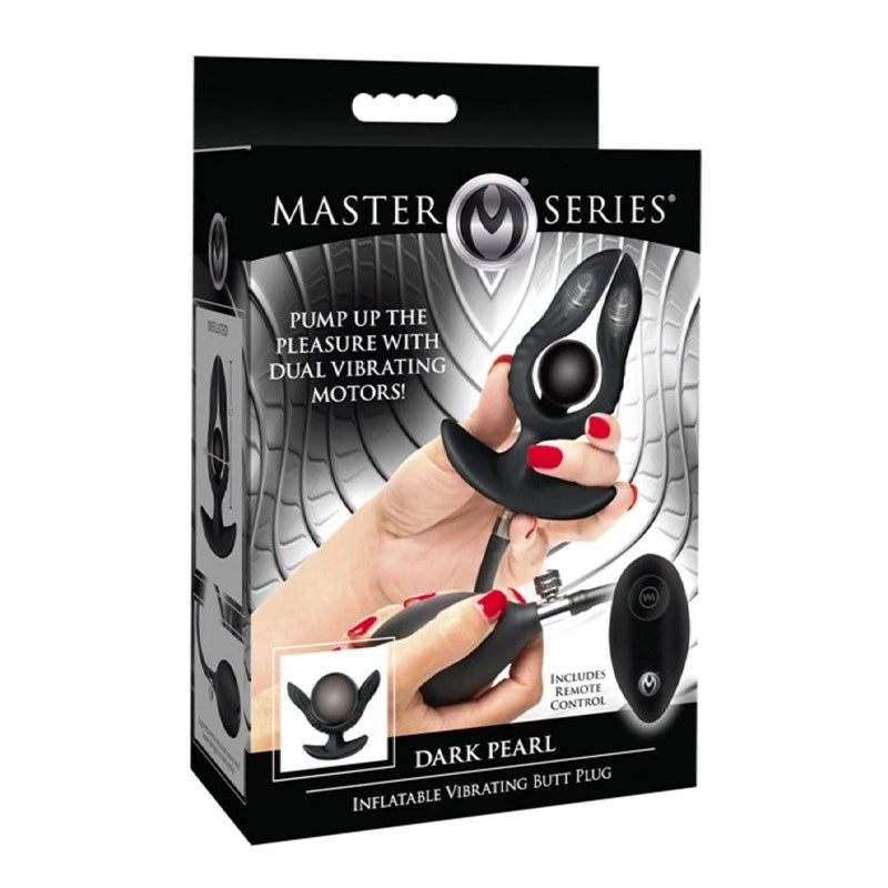 Plug anal gonflable Dark Pearl - Master Series