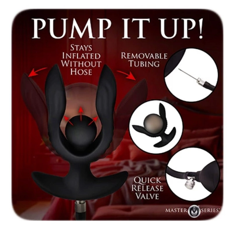 Plug anal gonflable Dark Pearl - Master Series