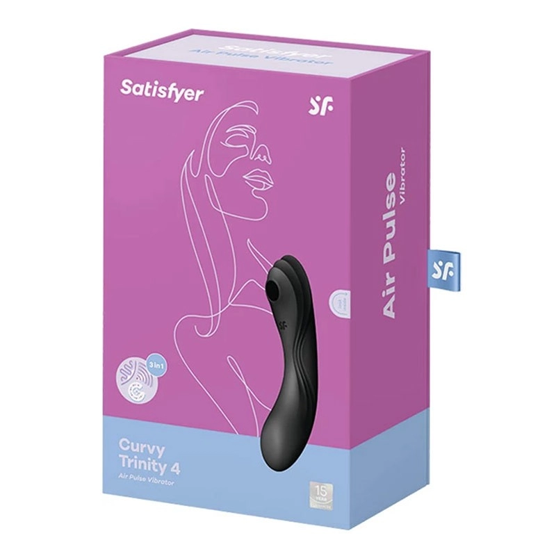 Vibromasseur et stimulateur clitoridien Curvy Trinity 4 - Satisfyer