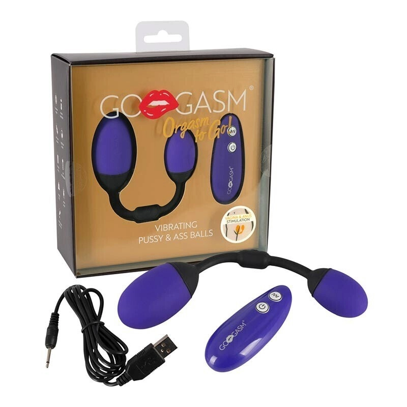 Boules vibrantes pour le vagin et l'anus GoGasm (avec télécommande)