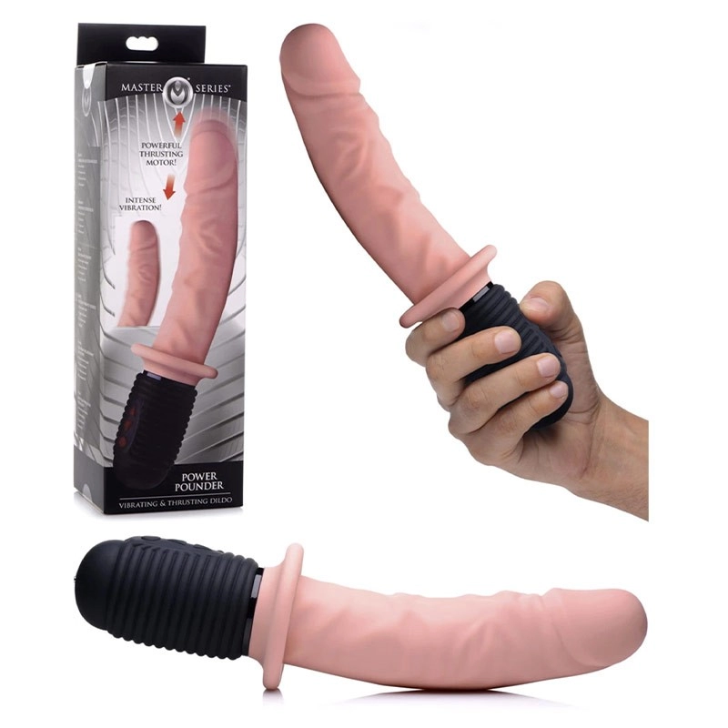 Vibromasseur réaliste va-et-vient Power Pounder - Master Series