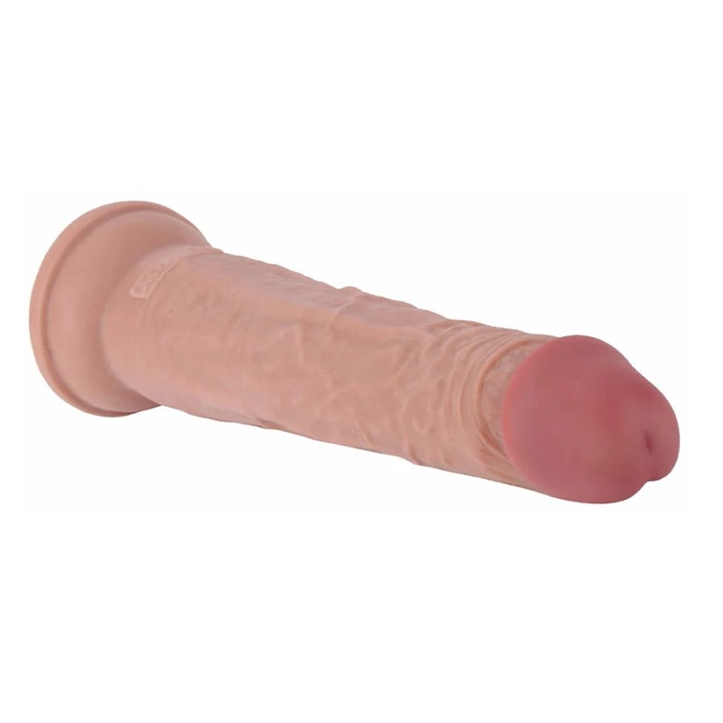 Dildo in silicone ultra-realistico 32,5 cm - Dong Deluxe a doppia densità