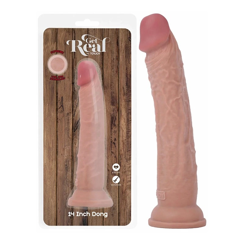 Dildo in silicone ultra-realistico 32,5 cm - Dong Deluxe a doppia densità