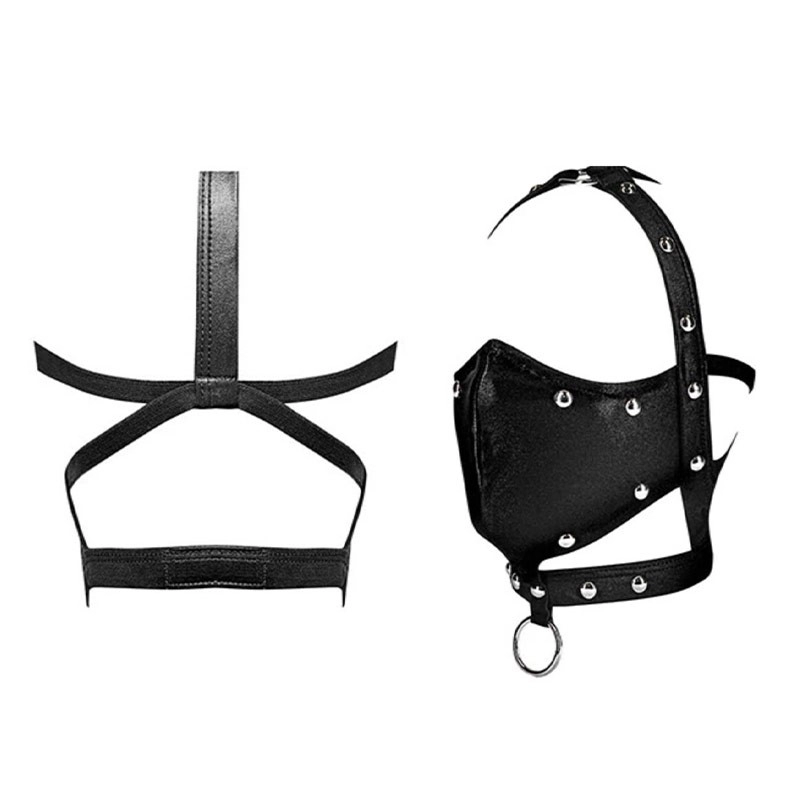 Masque BDSM buccal et nasal Male Power Fetish Triton