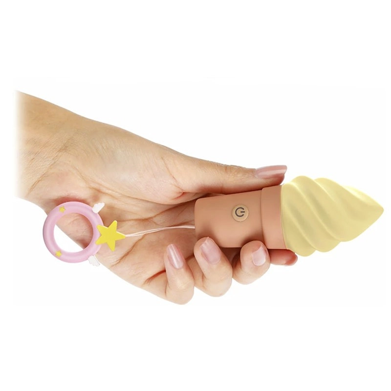 Ice shaped clitoral stimulator - Cand'Ice Vanilla Pop