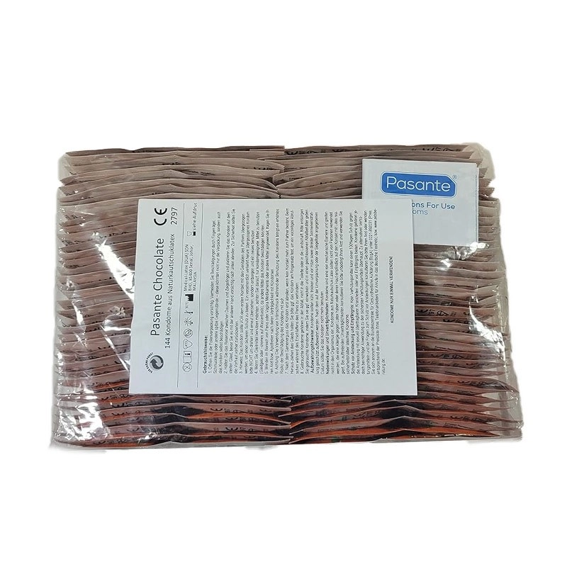 Pasante Chocolate - 144 Préservatifs aromatisés au chocolat