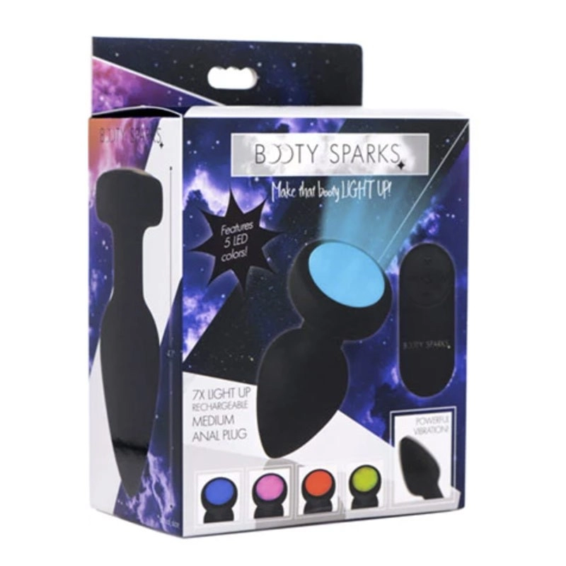 Plug anal vibrant et lumineux - Booty Sparks Light Up