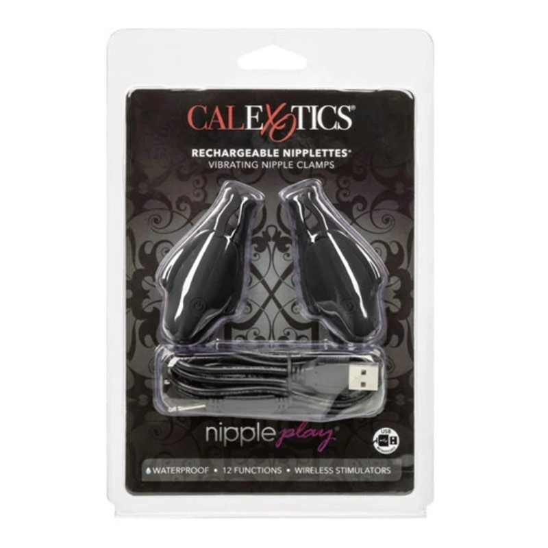 Vibrierende & wiederaufladbare Brustklemmen Calexotics Nipplette