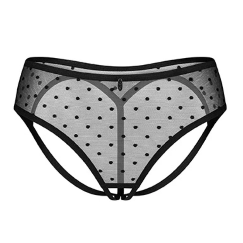 Mutandine sexy aperte Nuites (Nero) - Obsessive