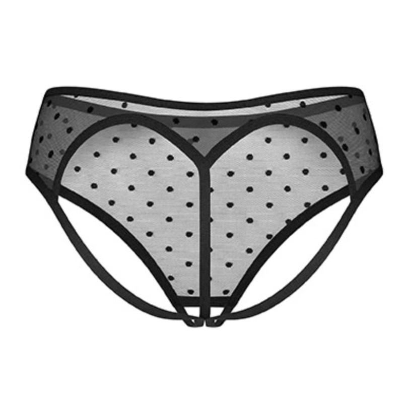 Mutandine sexy aperte Nuites (Nero) - Obsessive