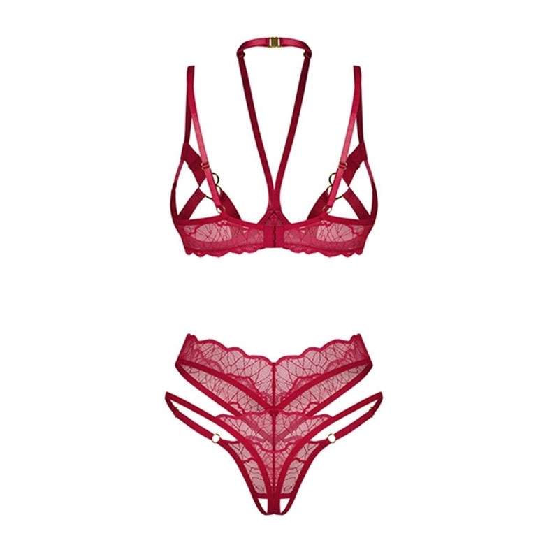 Set aperto sexy Cupide Desir (Rosso) - Obsessive