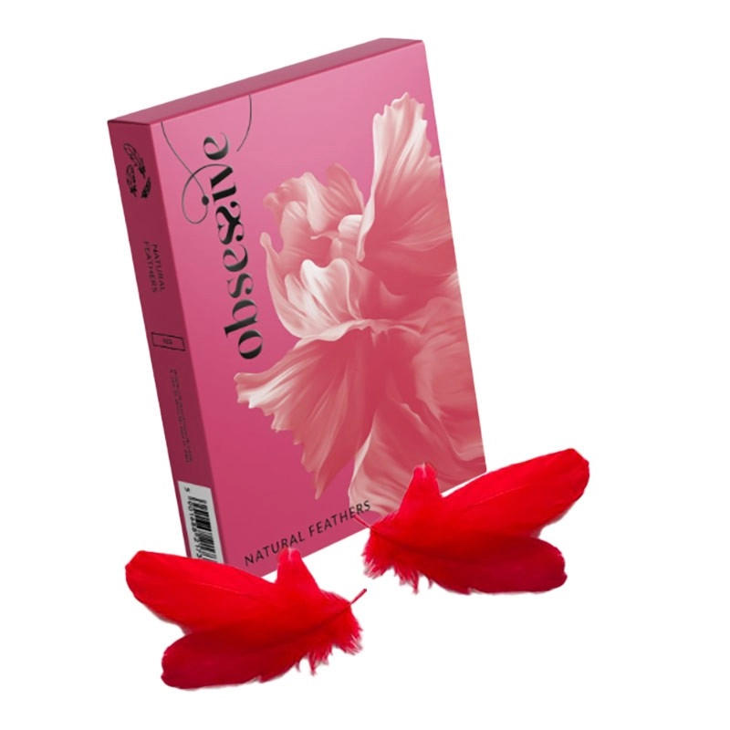 Piume del letto (rosso) - Ossessivo Portami a letto!