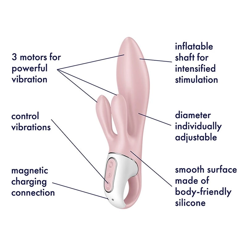Vibromasseur Rabbit gonflable Satisfyer Air Pump Bunny 3