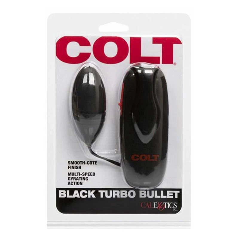 Oeuf vibrant télécommandé COLT Turbo Bullet - Noir