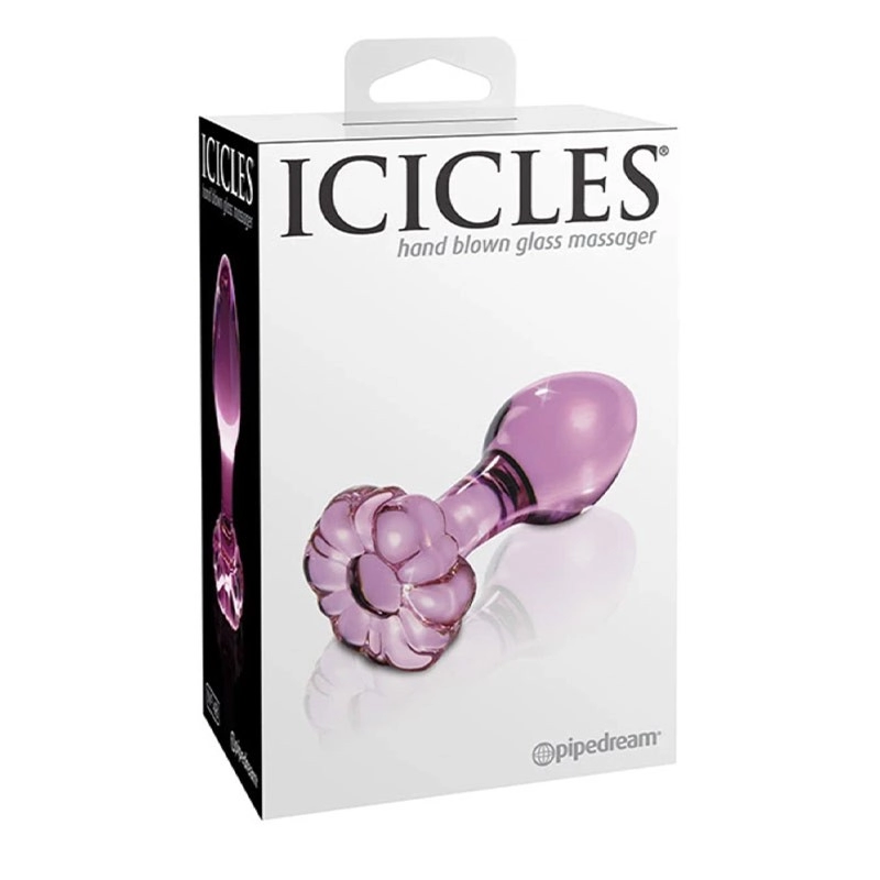 Plug anale in vetro Icicles n. 48