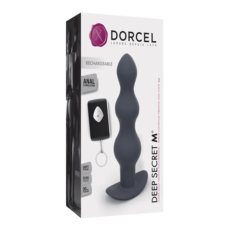 Remote-controlled vibrating anal beads - Marc Dorcel Deep Secret M