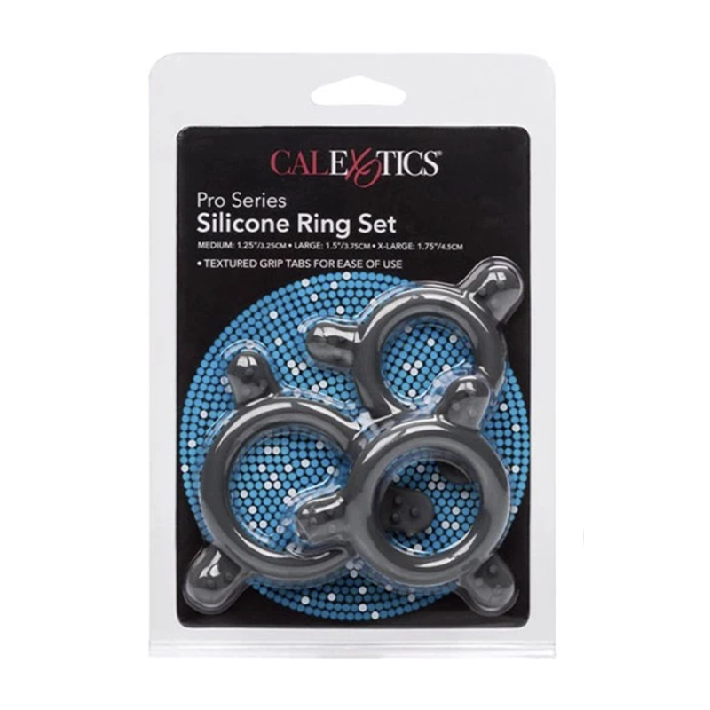 Anelli per il pene in silicone CalExotics Pro Series (3x)