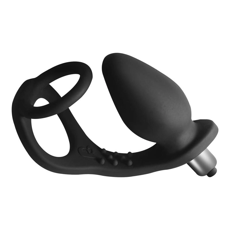 Double cock ring & anal stimulator - Rocks-Off RO-ZEN