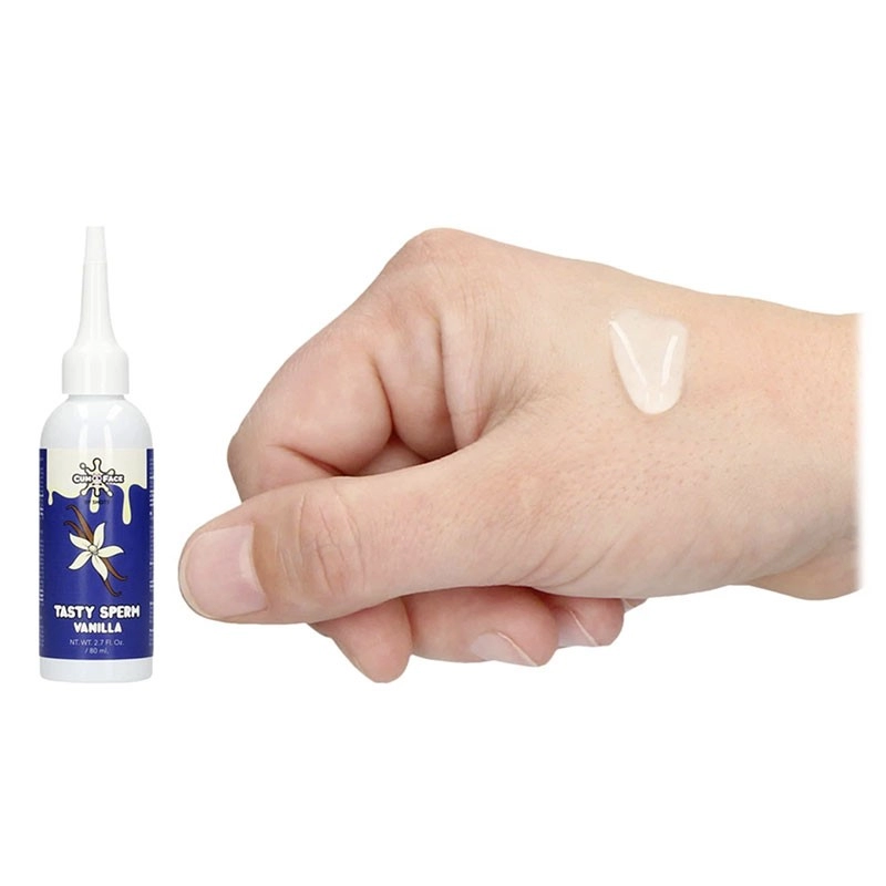 Tasty Sperm - Acqua aromatizzata alla vaniglia per serbatoio del gioco Cum Face (80 ml)