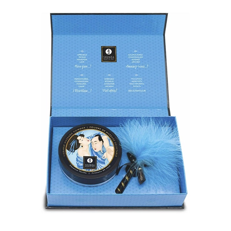 Poudre de massage embrassable Shunga - Frissons de coco