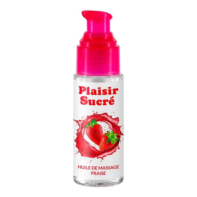 Olio da massaggio aromatizzato Plaisir Sucré - Fraise